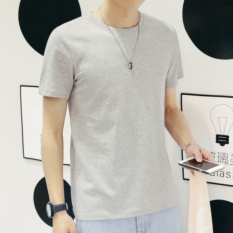 無地 Tシャツ シンプル定番クルーネック半袖
