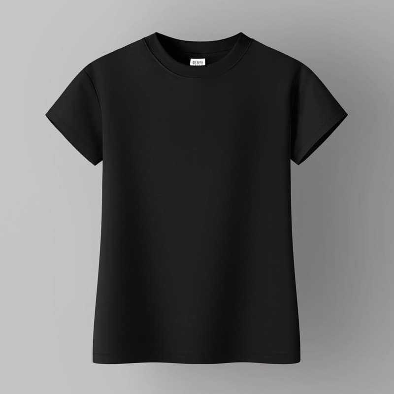 無地 Tシャツ シンプル上質フィット丸首半袖シャツ