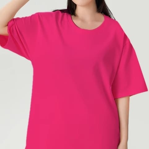 無地 シャツ シンプル コットン クルーネック ゆったりTシャツ