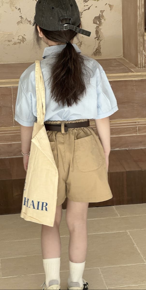 無地シャツ キッズ お出かけ着にぴったり上品シャツ