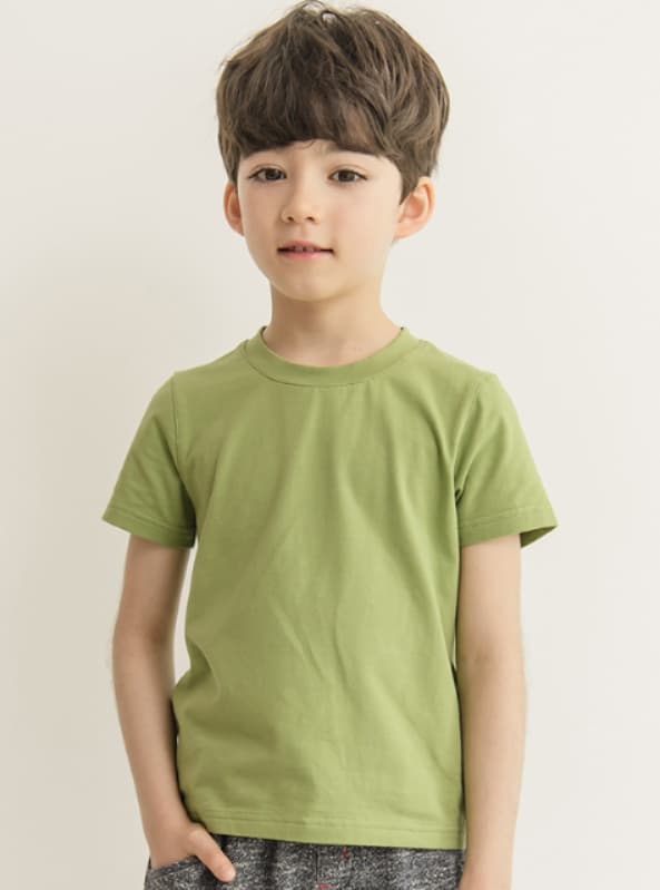 無地 Tシャツ キッズ やわらか素材 シンプルティーシャツ