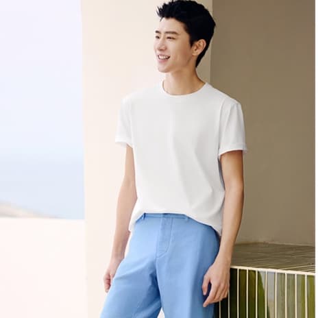 無地 Tシャツ 爽やか夏空 シンプル定番 半袖