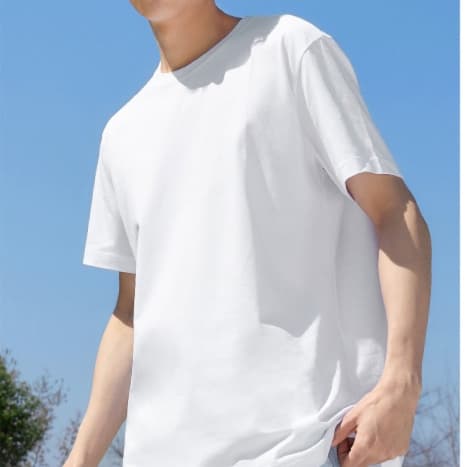 無地 Tシャツ 爽やか夏空 シンプル定番 半袖