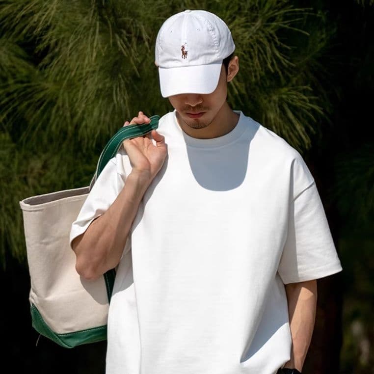 無地 Tシャツ シンプル余裕シルエット半袖
