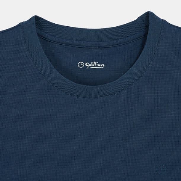 無地 Tシャツ 袖口配色シンプル天竺半袖