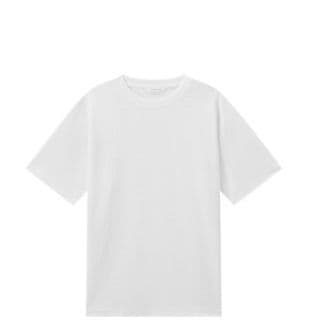 無地 Tシャツ 立体織り模様ビッグシルエット半袖