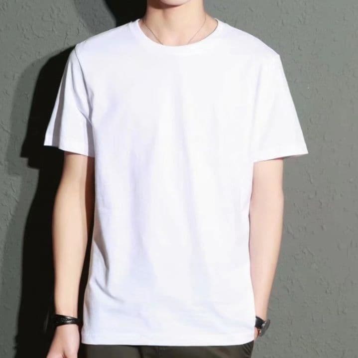 無地 Tシャツ 究極のシンプル丸首半袖