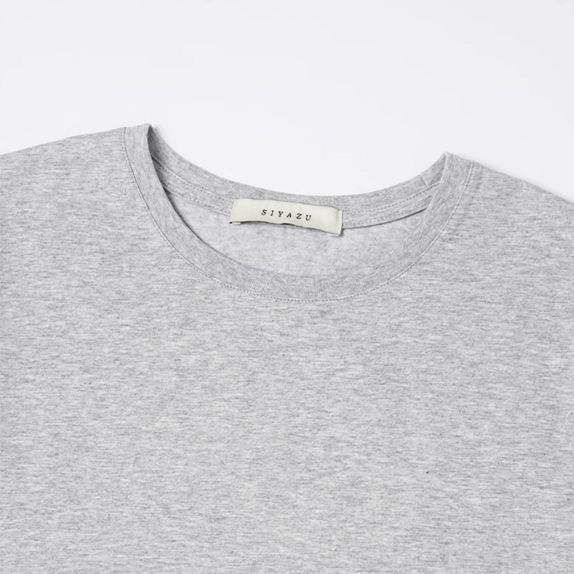 無地 Tシャツ すっきり着こなせる 定番丸首半袖