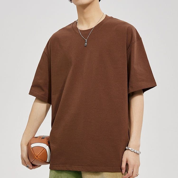 無地 Tシャツ ゆったりシルエット 上質コットン 半袖