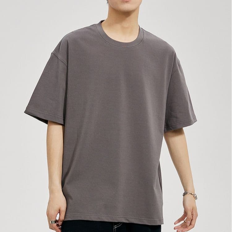 無地 Tシャツ ゆったりシルエット 上質コットン 半袖