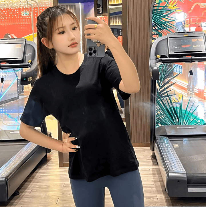 無地 Tシャツ すっきり着こなし ゆったり無地半袖