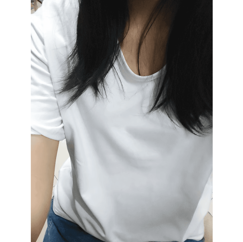無地 Tシャツ ベーシックVネック半袖Tシャツ
