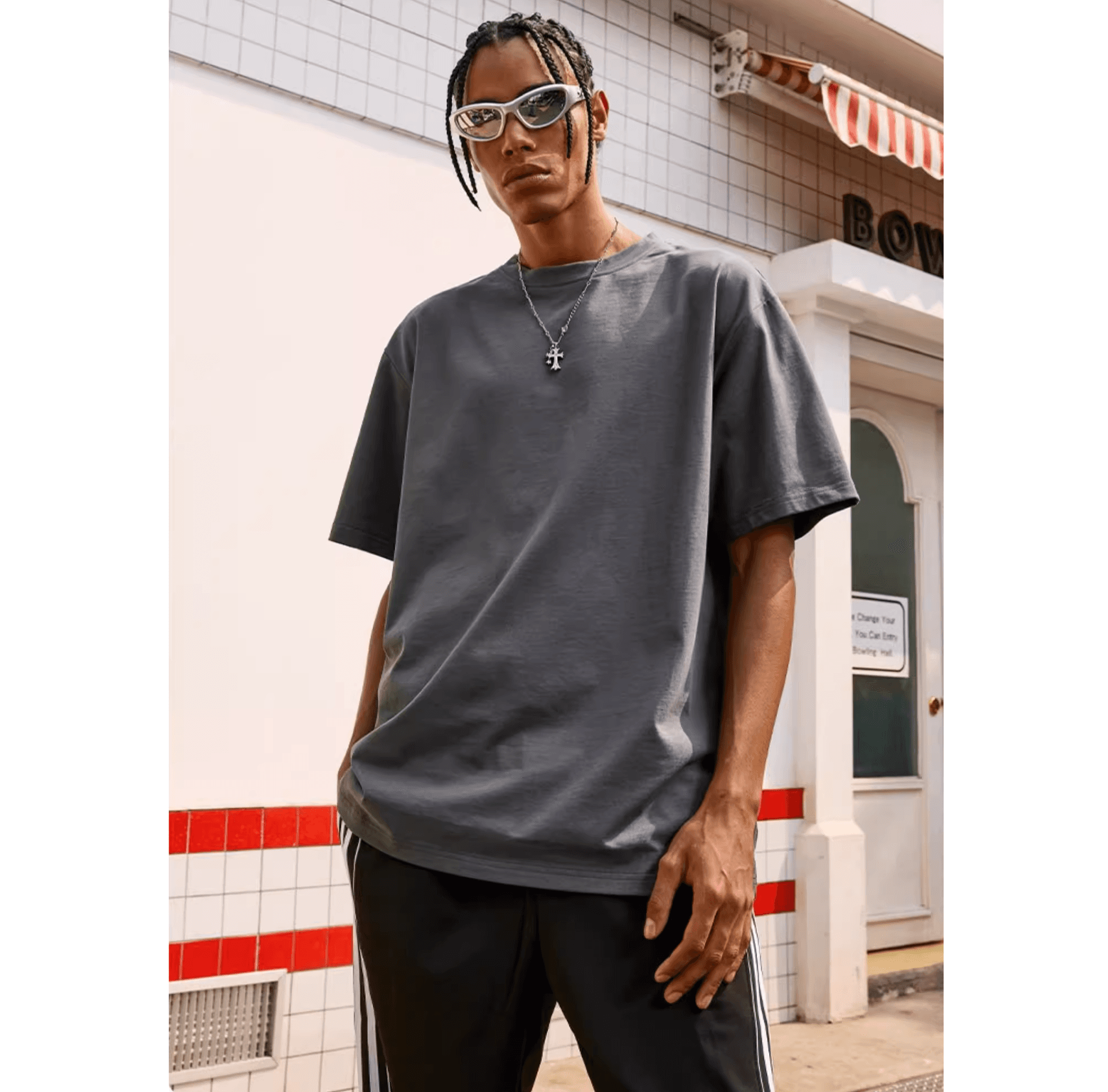 無地 Tシャツ ゆとりシルエット 上質素材 半袖
