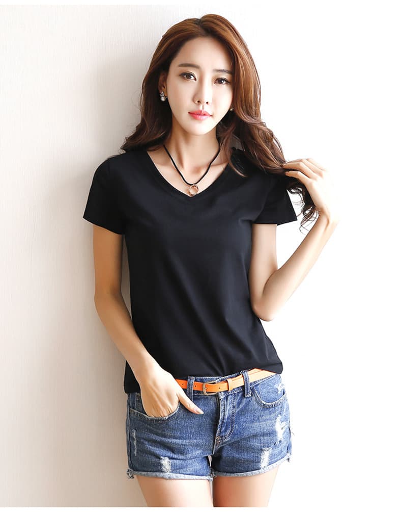 無地 Tシャツ すっきり着こなせる美シルエット半袖