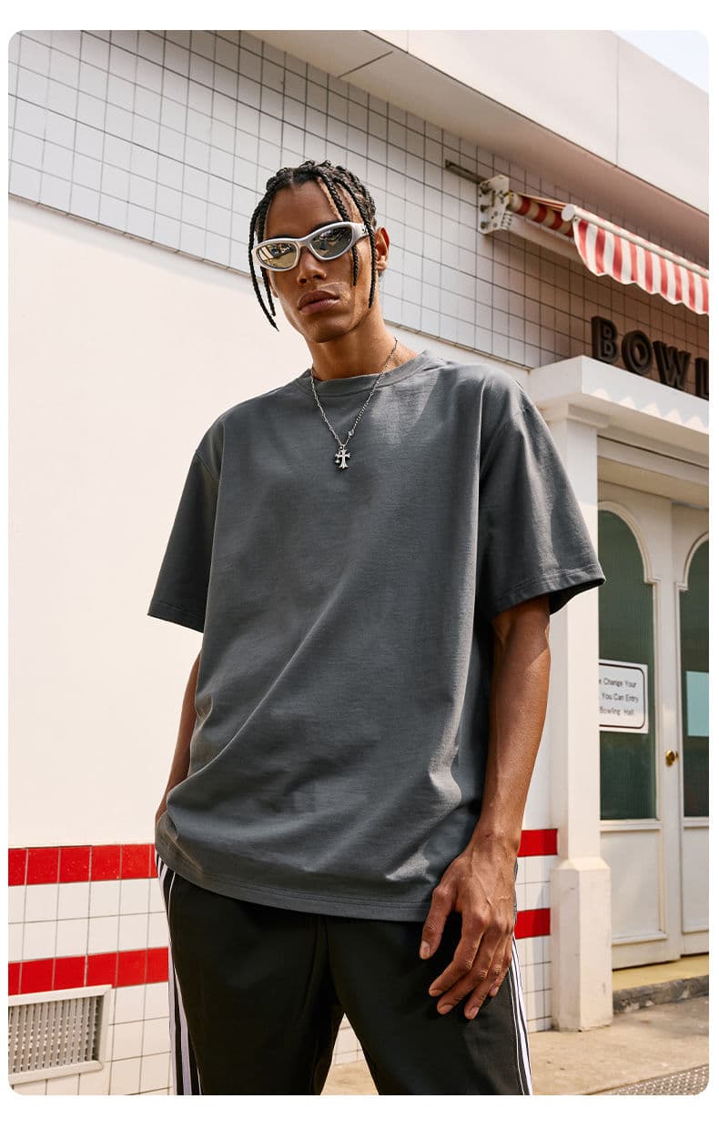 無地 Tシャツ ゆったりシルエット 無地半袖Tシャツ