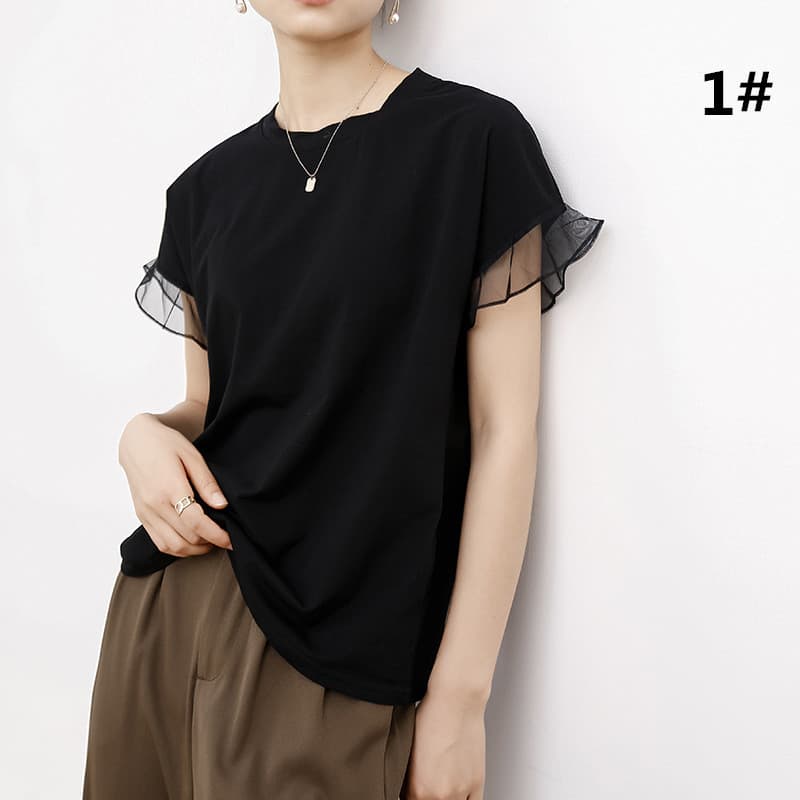 無地 Tシャツ 半袖無地シャツ コットン丸首 2025年新作 レディース着回し