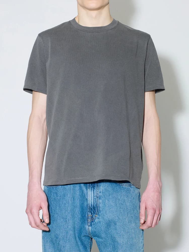 無地 シャツ すっきりシルエット クルーネック 無地Tシャツ