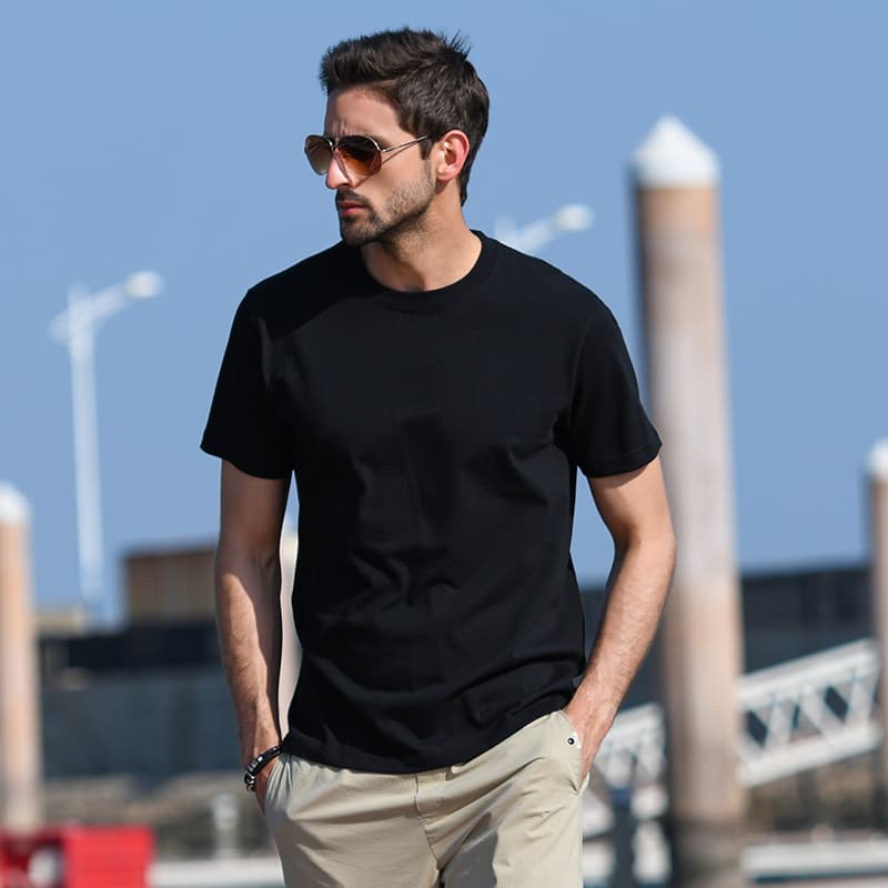無地 Tシャツ 夏の定番 シンプル無地クルーネックTシャツ