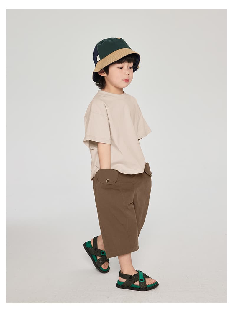 無地 Tシャツ ゆったりシルエット 子ども無地Tシャツ