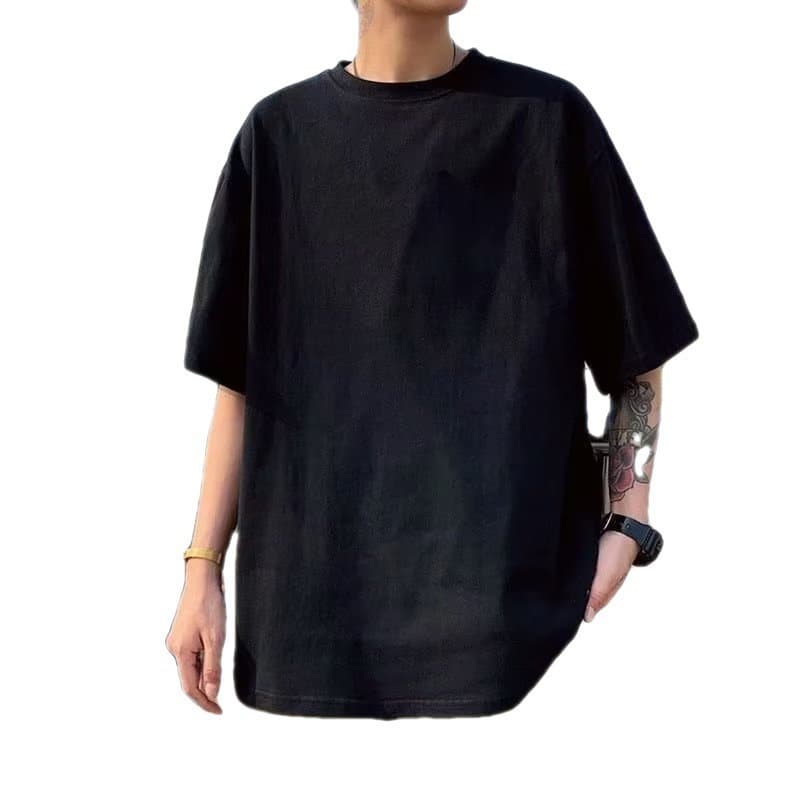 無地 Tシャツ ゆったりシルエット半袖無地シャツ