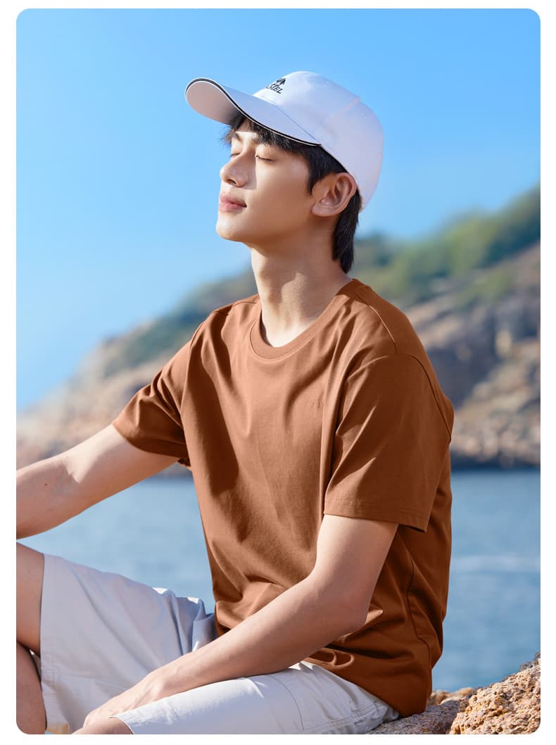 無地 Tシャツ シンプル美シルエット 快適素材 半袖