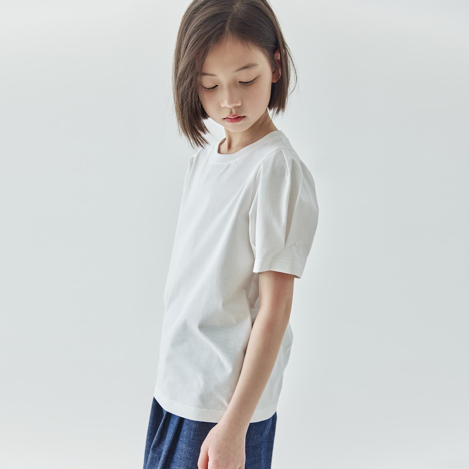 無地シャツ キッズ シンプル無地Tシャツ