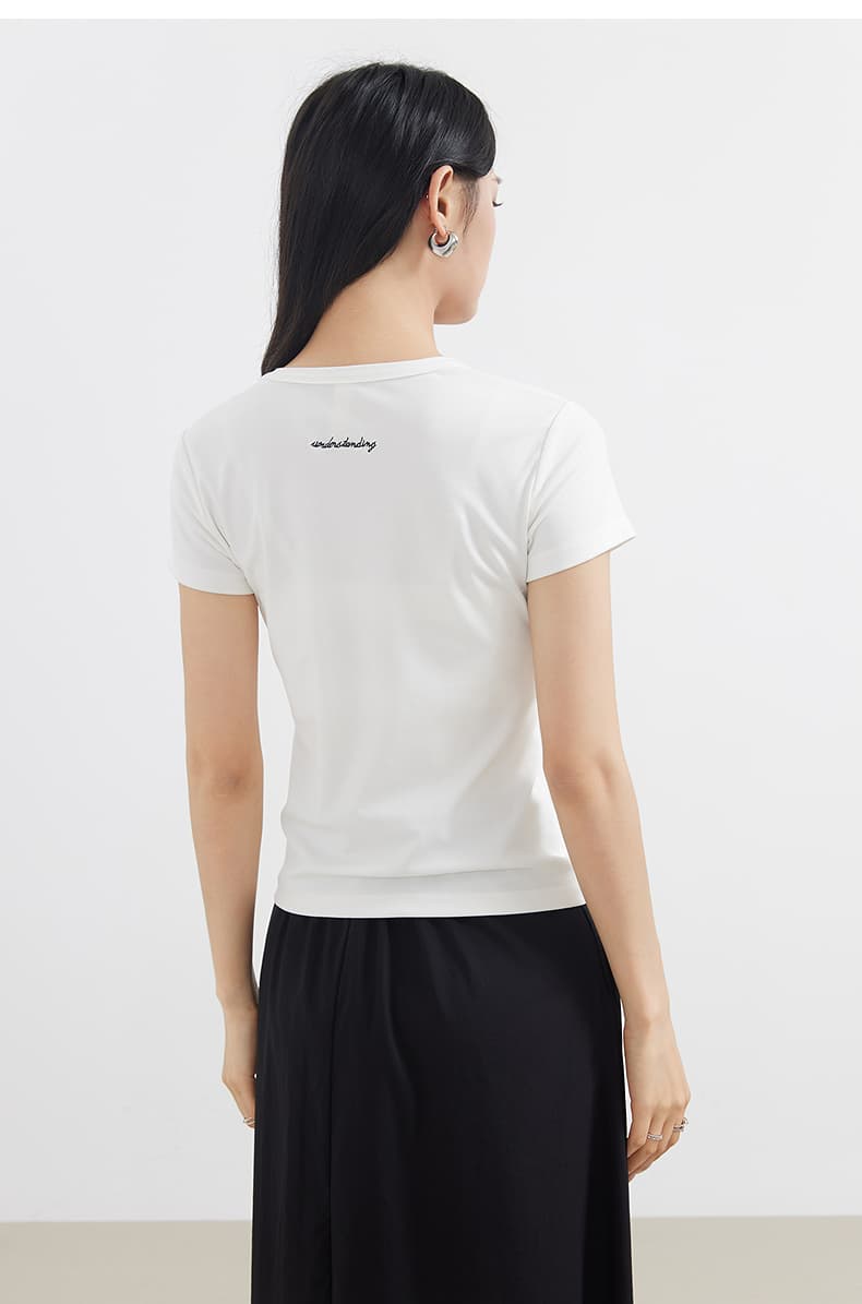 無地 Tシャツ なめらか肌触り シンプル半袖