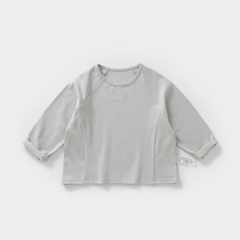 無地 Tシャツ やわらか長袖シンプル子供服