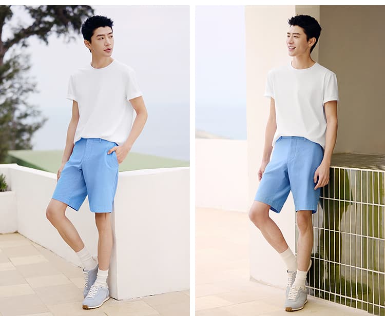 無地 Tシャツ ベーシックシルエット 快適素材半袖シャツ