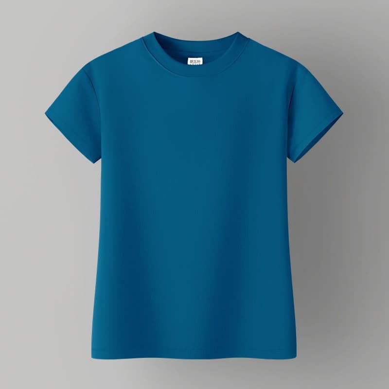 無地 Tシャツ シンプル上質フィット丸首半袖シャツ