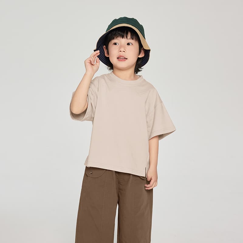 無地 Tシャツ ゆったりシルエット 子ども無地Tシャツ