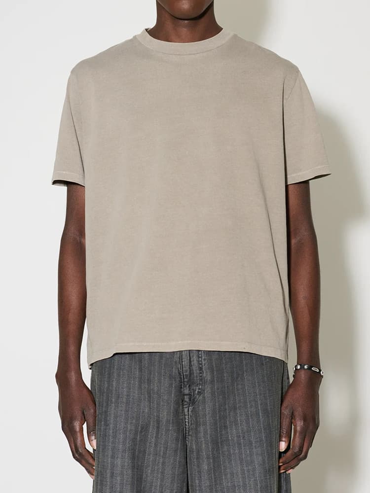 無地 シャツ すっきりシルエット クルーネック 無地Tシャツ