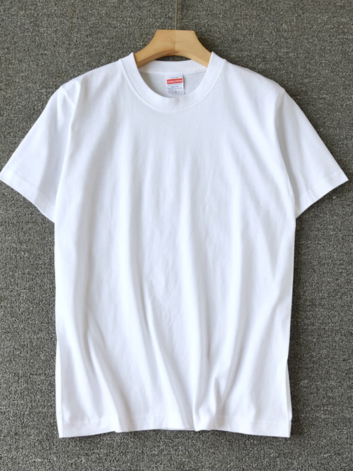無地 シャツ シンプル ベーシック クルーネック Tシャツ