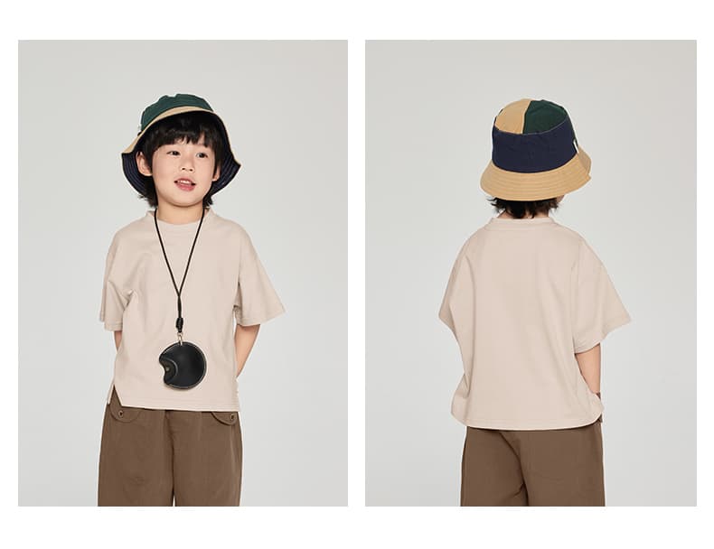 無地 Tシャツ ゆったりシルエット 子ども無地Tシャツ