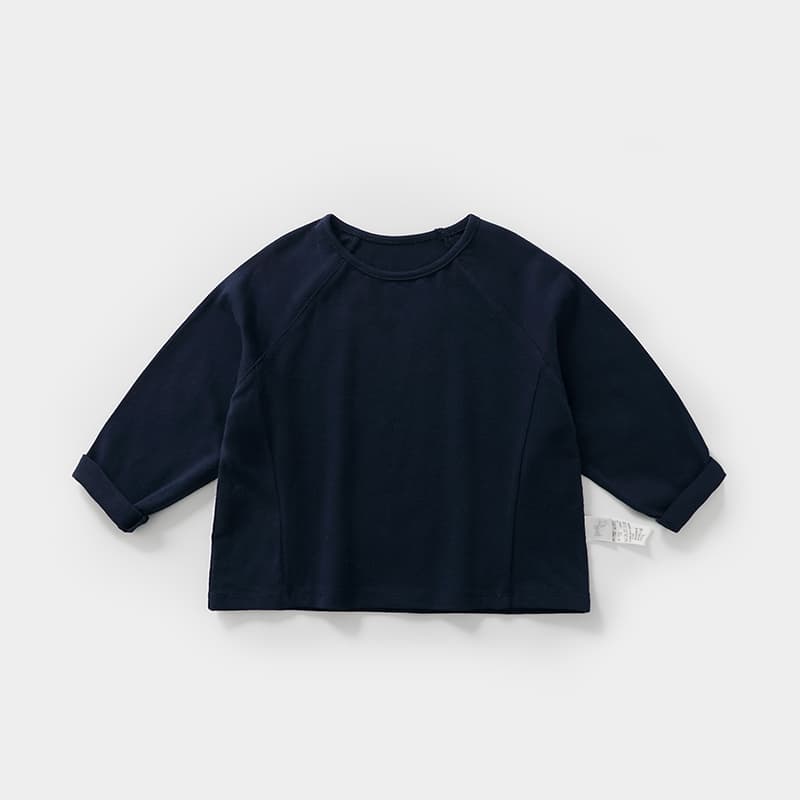 無地 Tシャツ やわらか長袖シンプル子供服