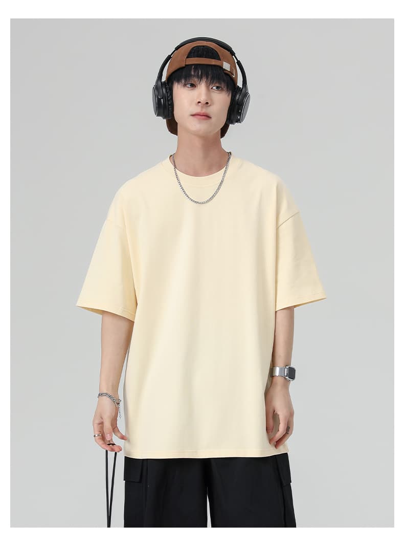 無地 Tシャツ ゆったりシルエット半袖シンプル無地Ｔシャツ