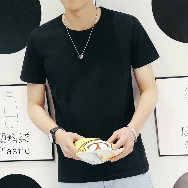 無地 Tシャツ シンプル定番クルーネック半袖