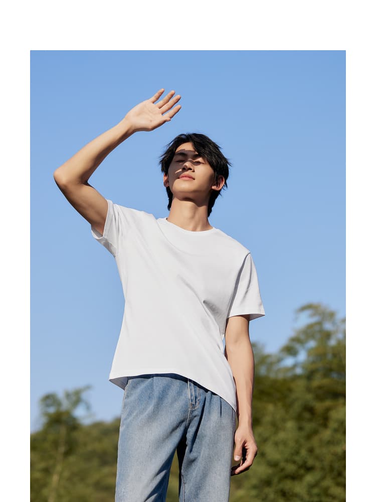 無地 Tシャツ 爽やか夏空 シンプル定番 半袖