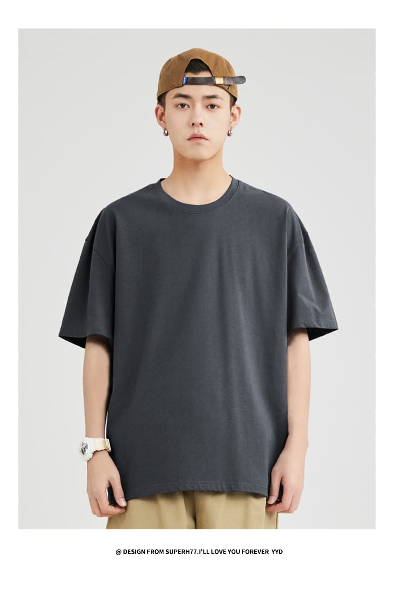 無地 Tシャツ リラックスシルエット ベーシックティーシャツ