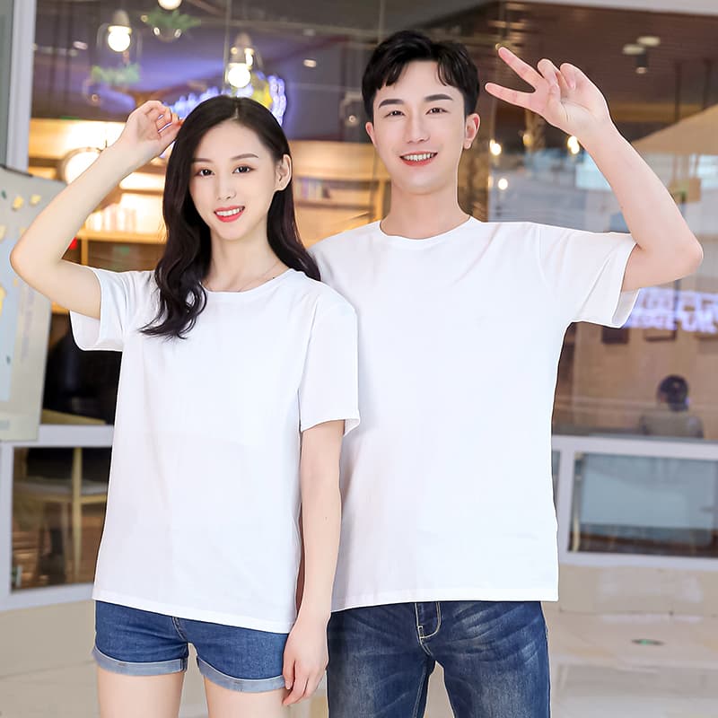 無地 シャツ シンプル カジュアル ペア Tシャツ