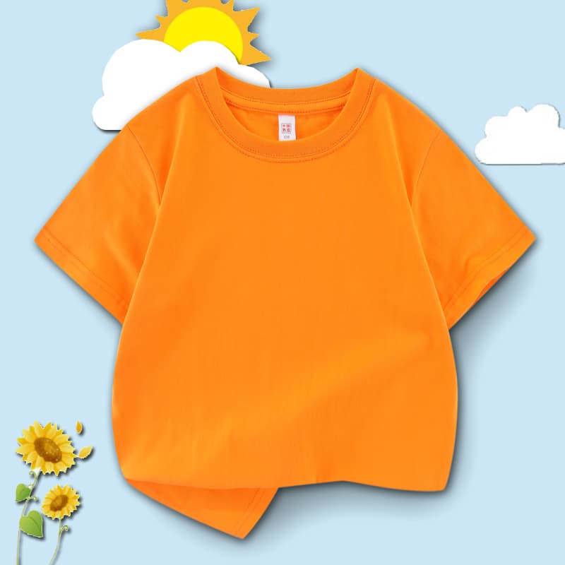 無地 Tシャツ お日さまキッズ シンプル半袖
