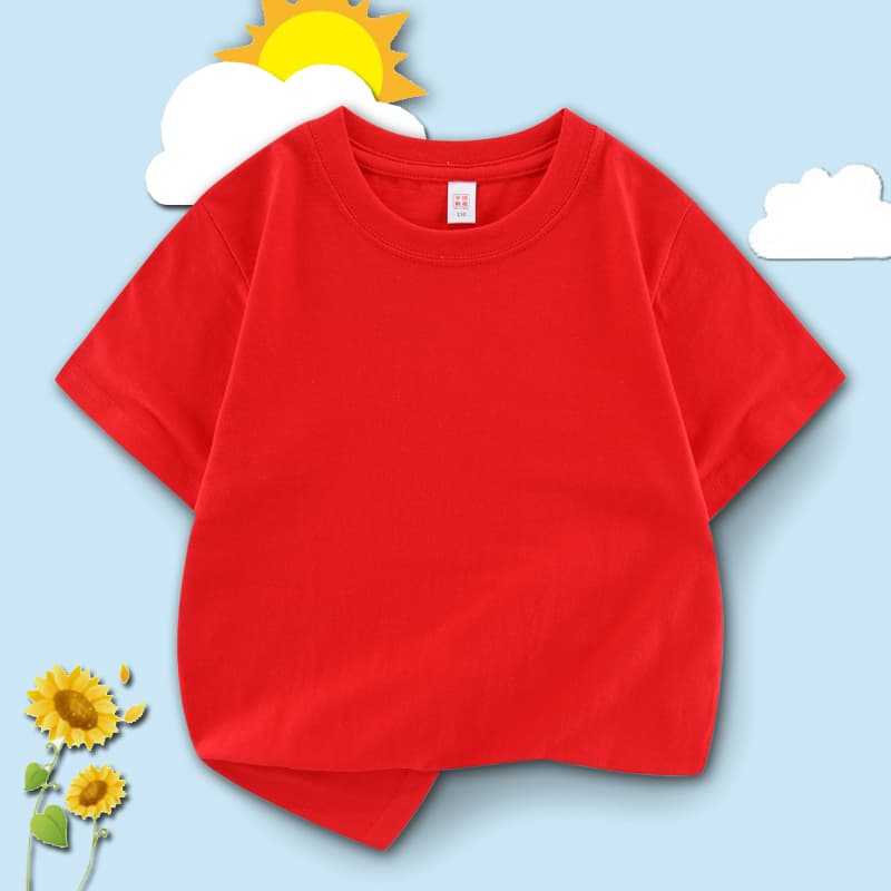 無地 Tシャツ お日さまキッズ シンプル半袖