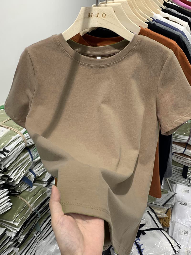 無地 シャツ やわらか素材のスタンダード半袖シャツ