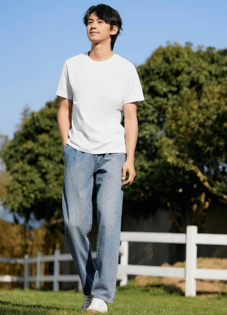 無地 Tシャツ 爽やか夏空 シンプル定番 半袖