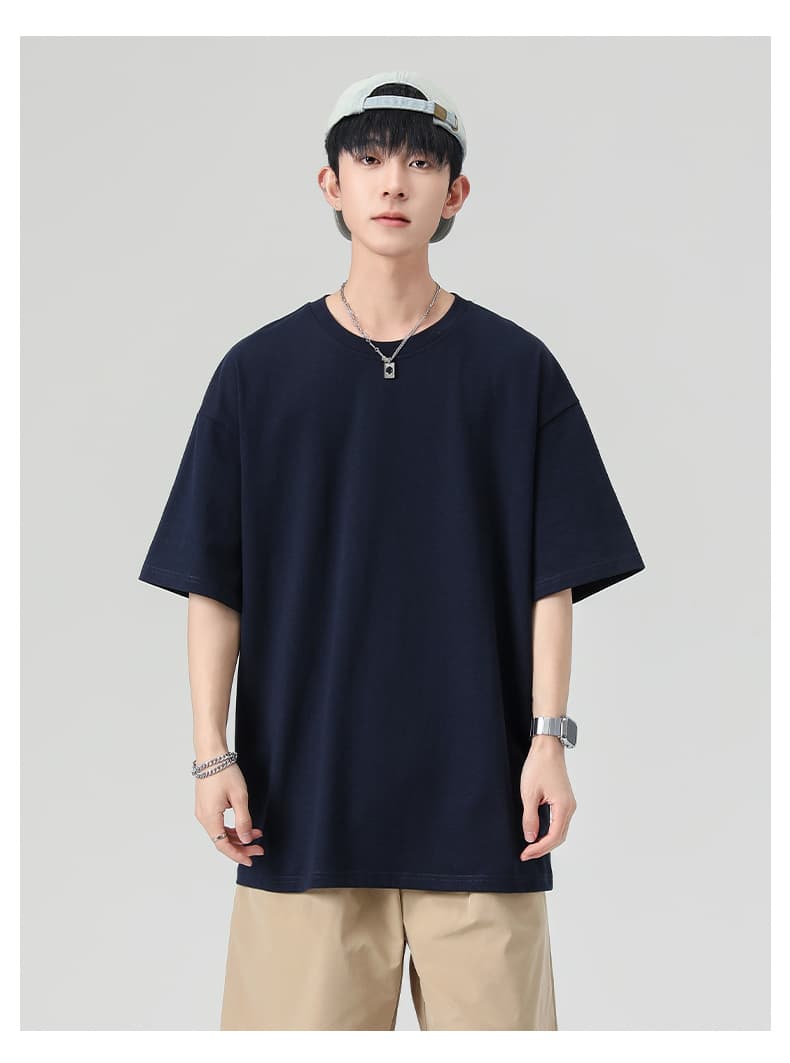 無地 Tシャツ ゆったりシルエット半袖シンプル無地Ｔシャツ