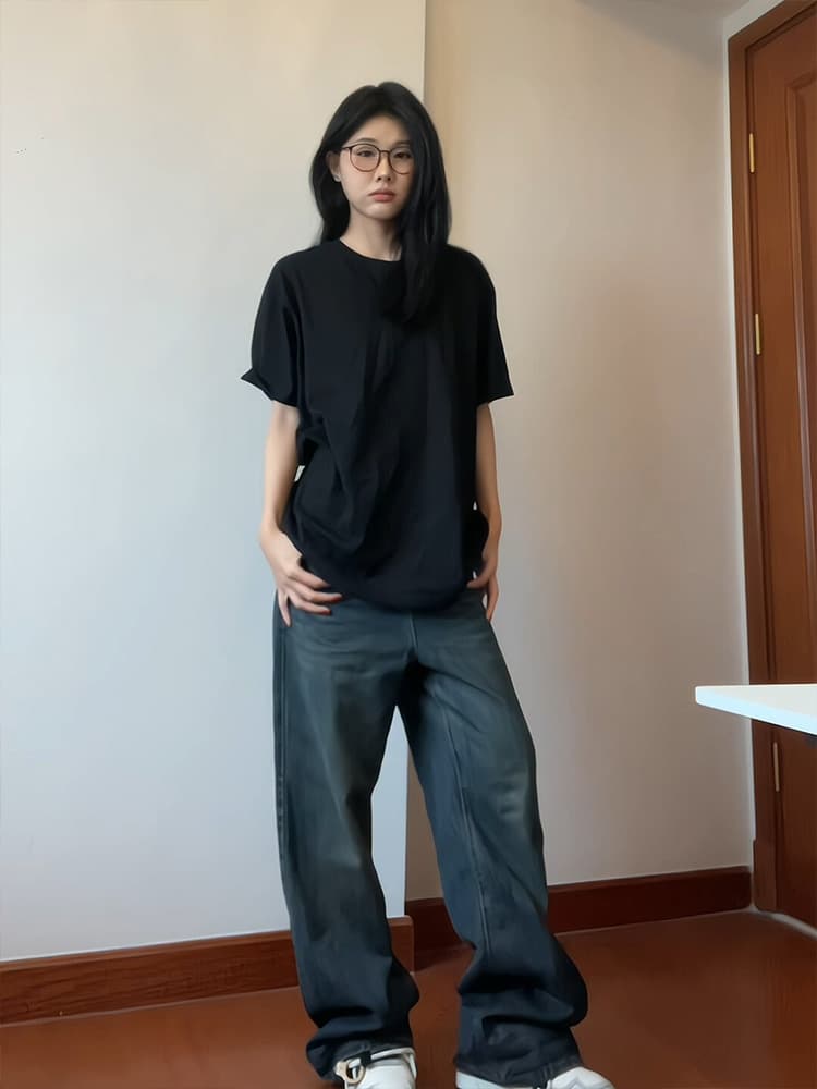 無地 Tシャツ ゆったりシルエット 無地半袖Ｔシャツ