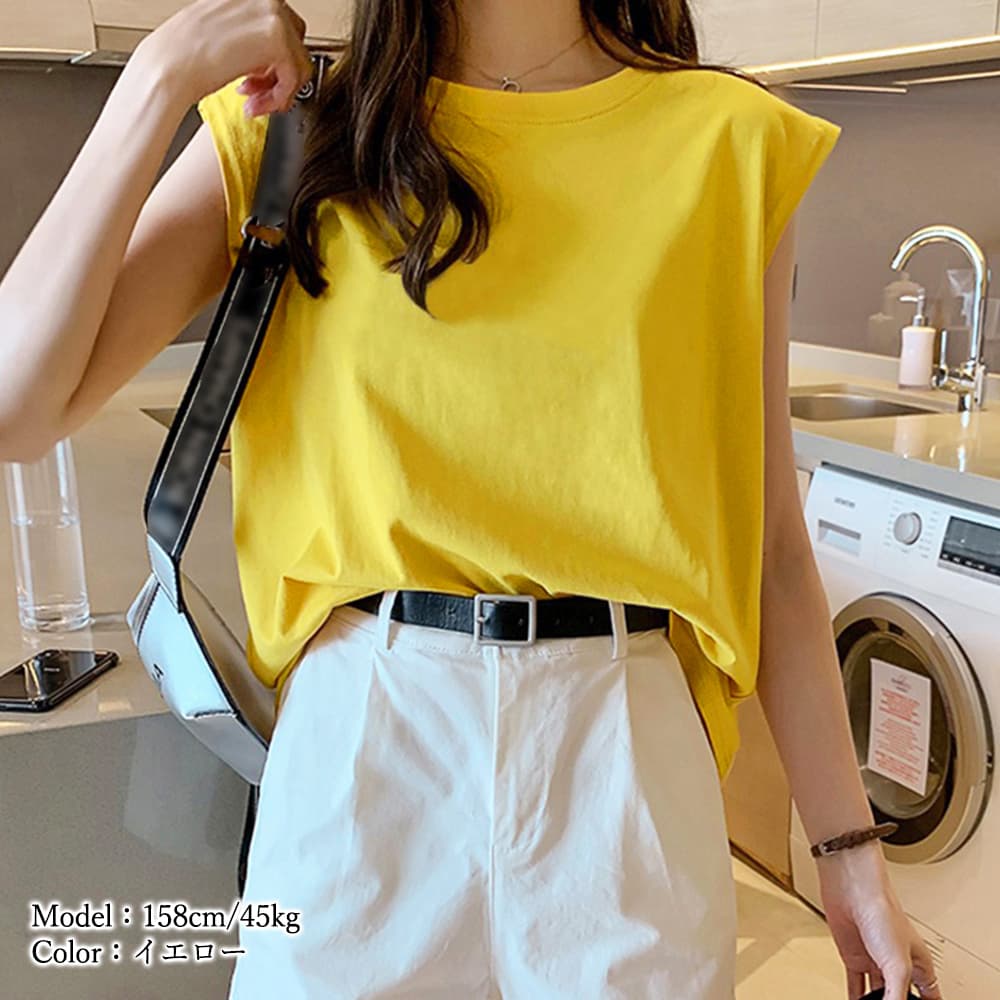 無地 Tシャツ 無地フレンチスリーブTシャツ レディース