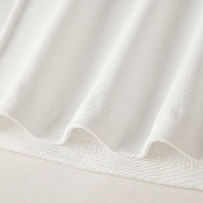無地 Tシャツ 洗練きれいめ襟ぐりすっきりTシャツ