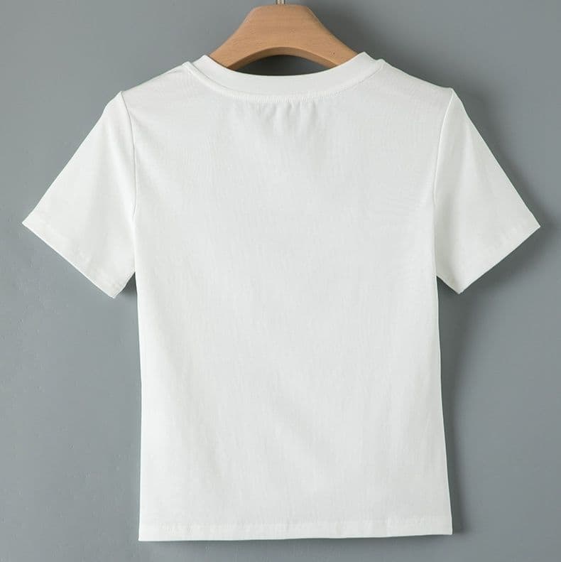 無地 Tシャツ 洗練きれいめ襟ぐりすっきりTシャツ