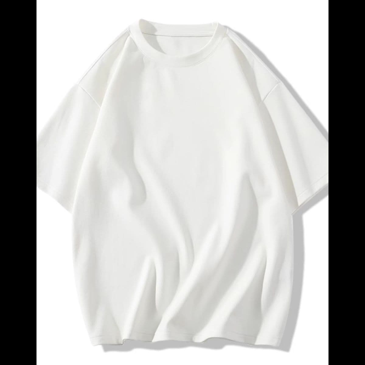 無地 Tシャツ ゆったり袖広がり無地シンプル半袖
